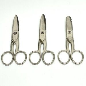 Wiss USA Electricians Lineman Scissors 5-1/4"  Bell System B C & D Vintage 1940s